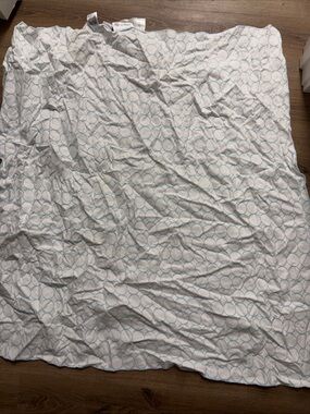 OFFERS! Swaddle Designs White Muslin Baby Blanket with Light Blue Circle Print
